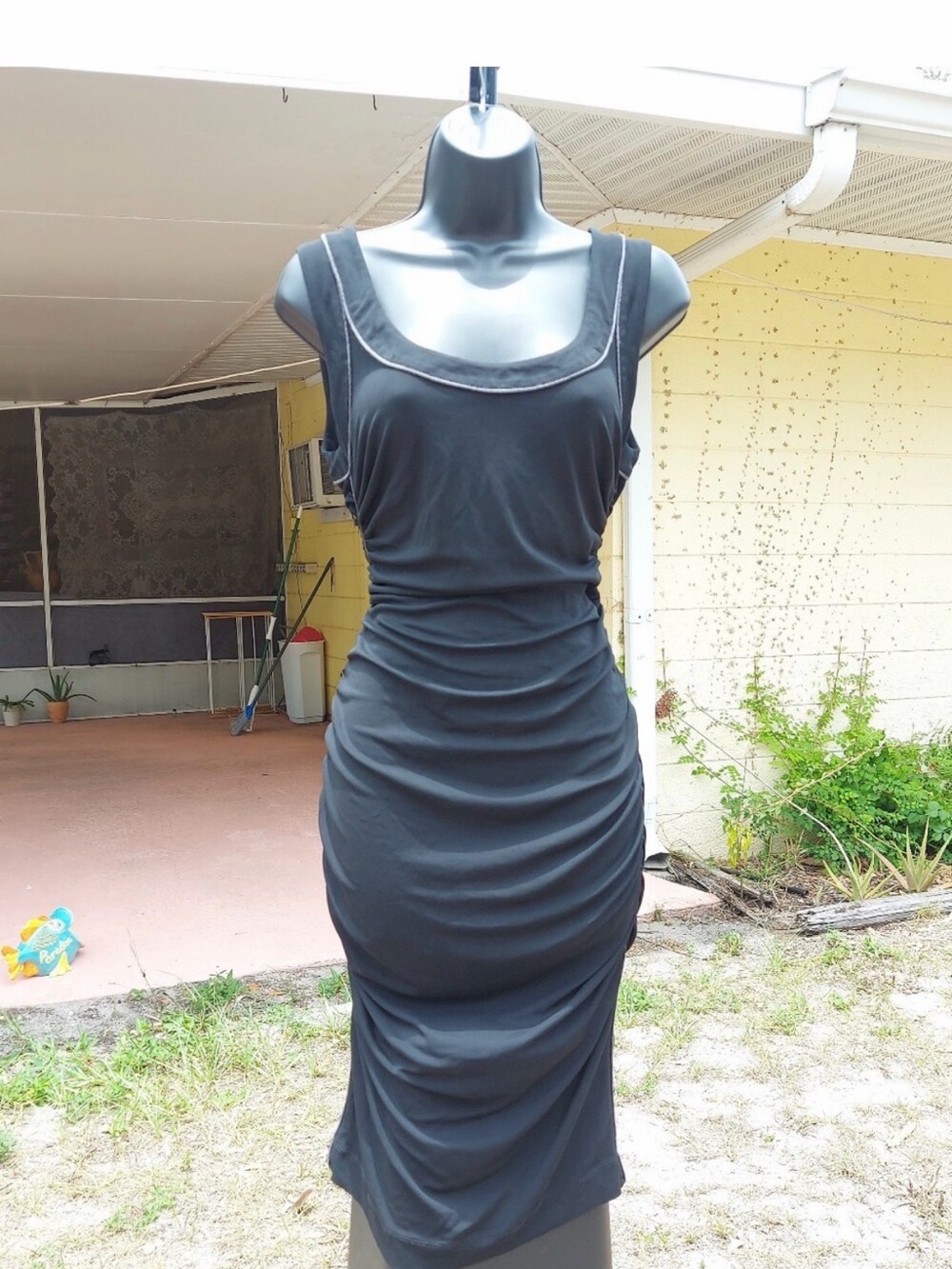 Dolce & Gabbana Ruched Midi Dress